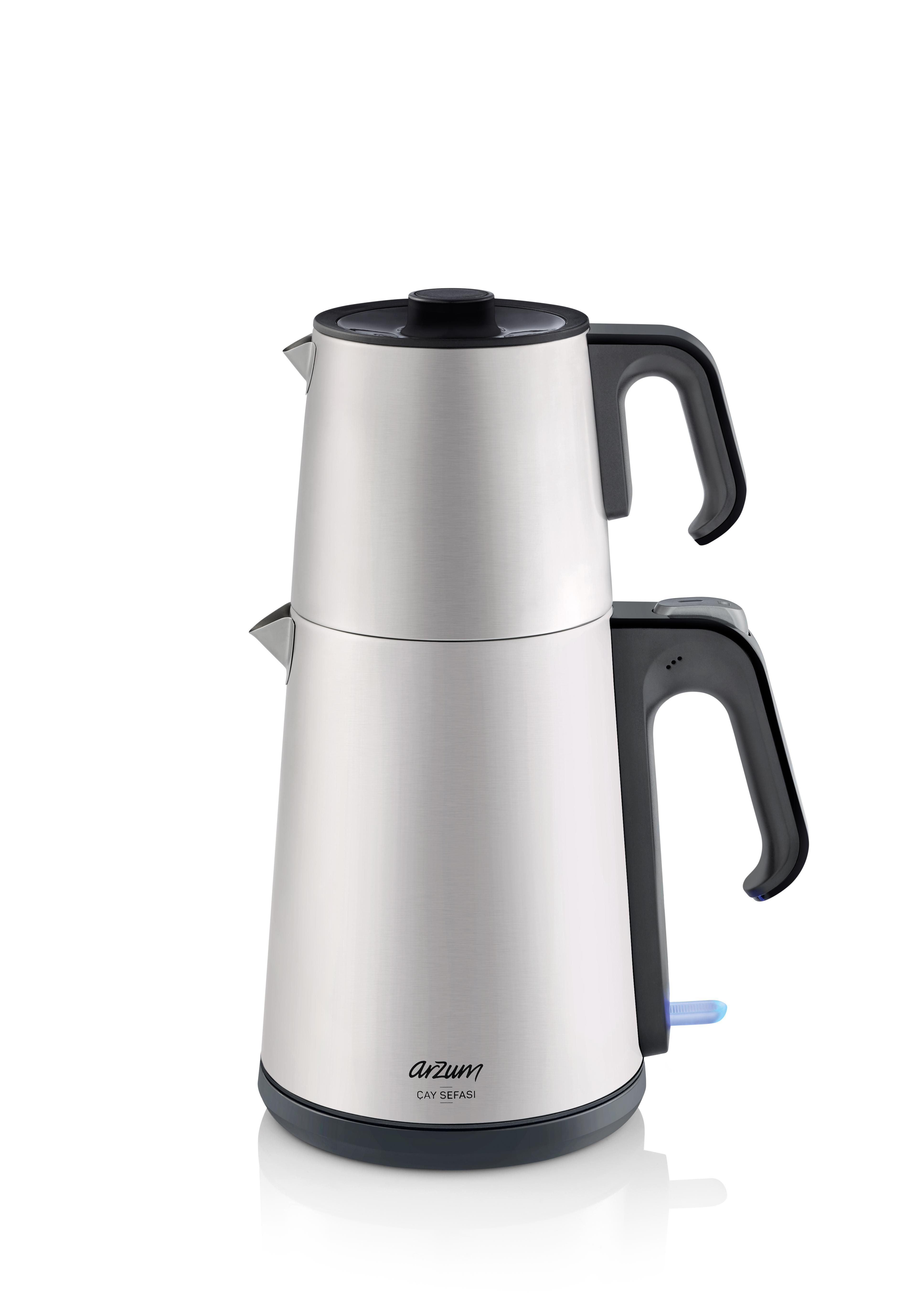 ARZUM AR3069 Teekocher (1650 Watt , Silber)