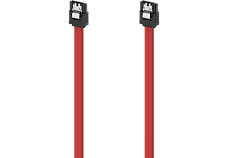 HAMA 00200739 - Câble SATA, 45 cm, Noir/Rouge
