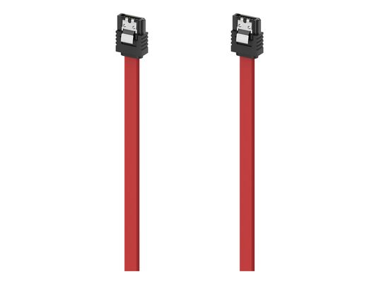 HAMA 00200739 - Câble SATA, 45 cm, Noir/Rouge