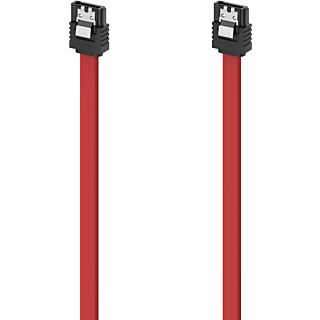 HAMA 00200739 - SATA-Kabel, 45 cm, Schwarz/Rot