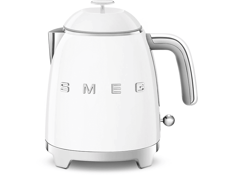 Smeg KLF05WHEU Retro Style Mini Wasserkocher (Weiß, 0.8 l, 1400 Watt)