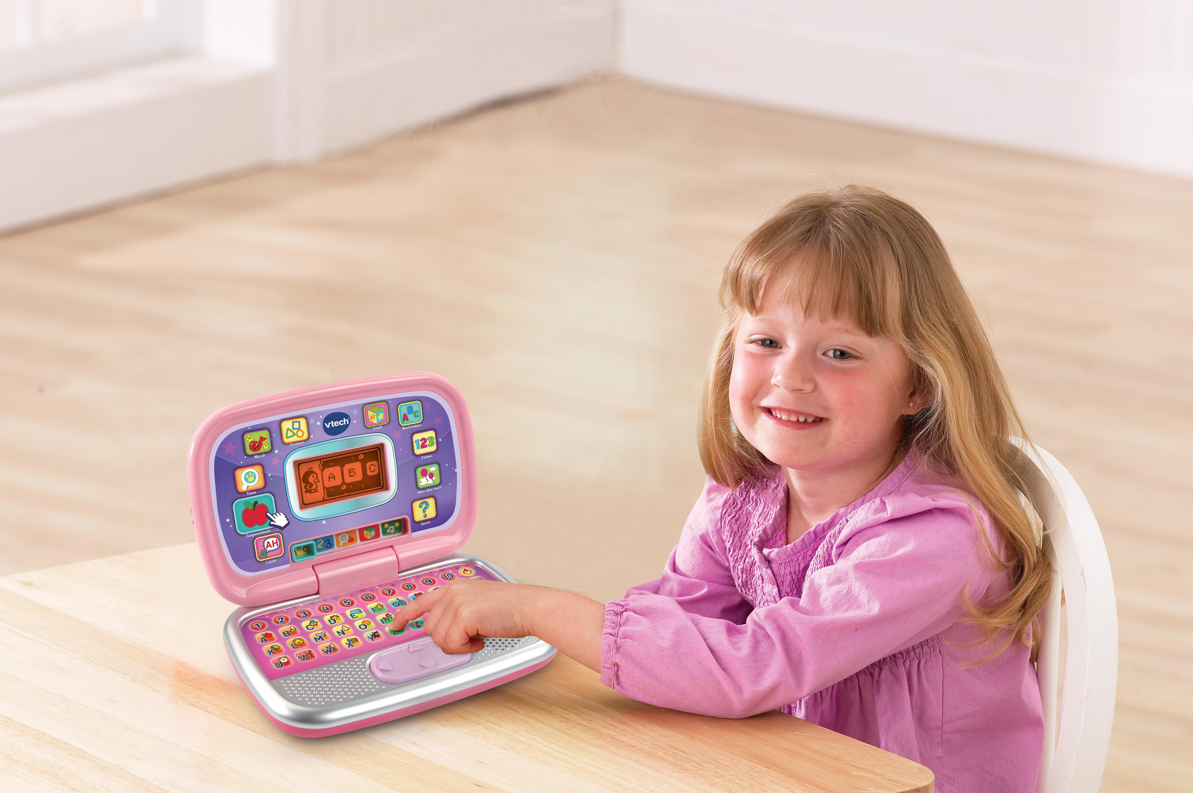 VTECH Mein Vorschul-Laptop pink Kinderlaptop, Mehrfarbig