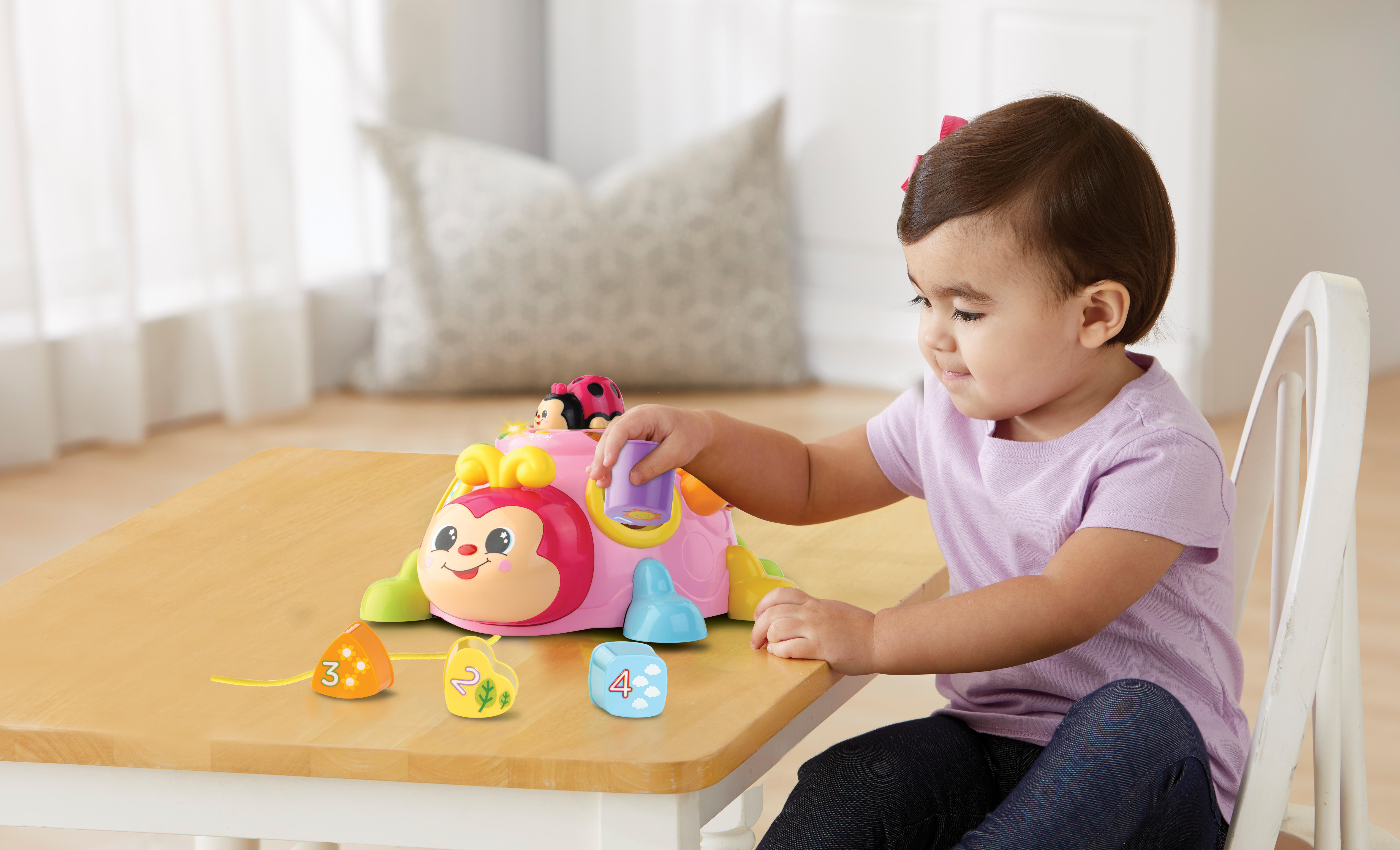 VTECH Fröhlicher Lernk äfer pink Nachziehspielzeug, Mehrfarbig