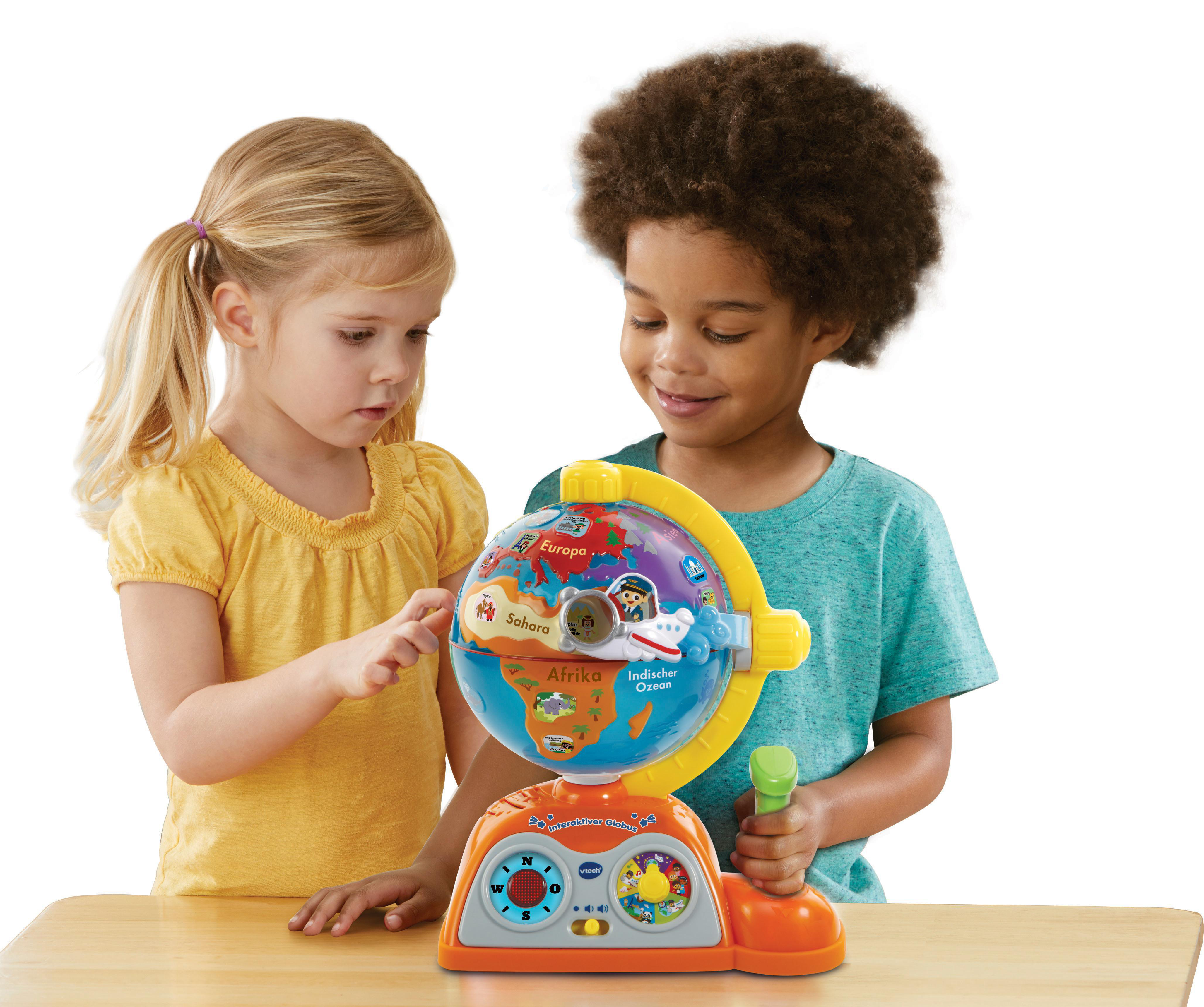VTECH Interaktiver Globus Spielglobus, Mehrfarbig