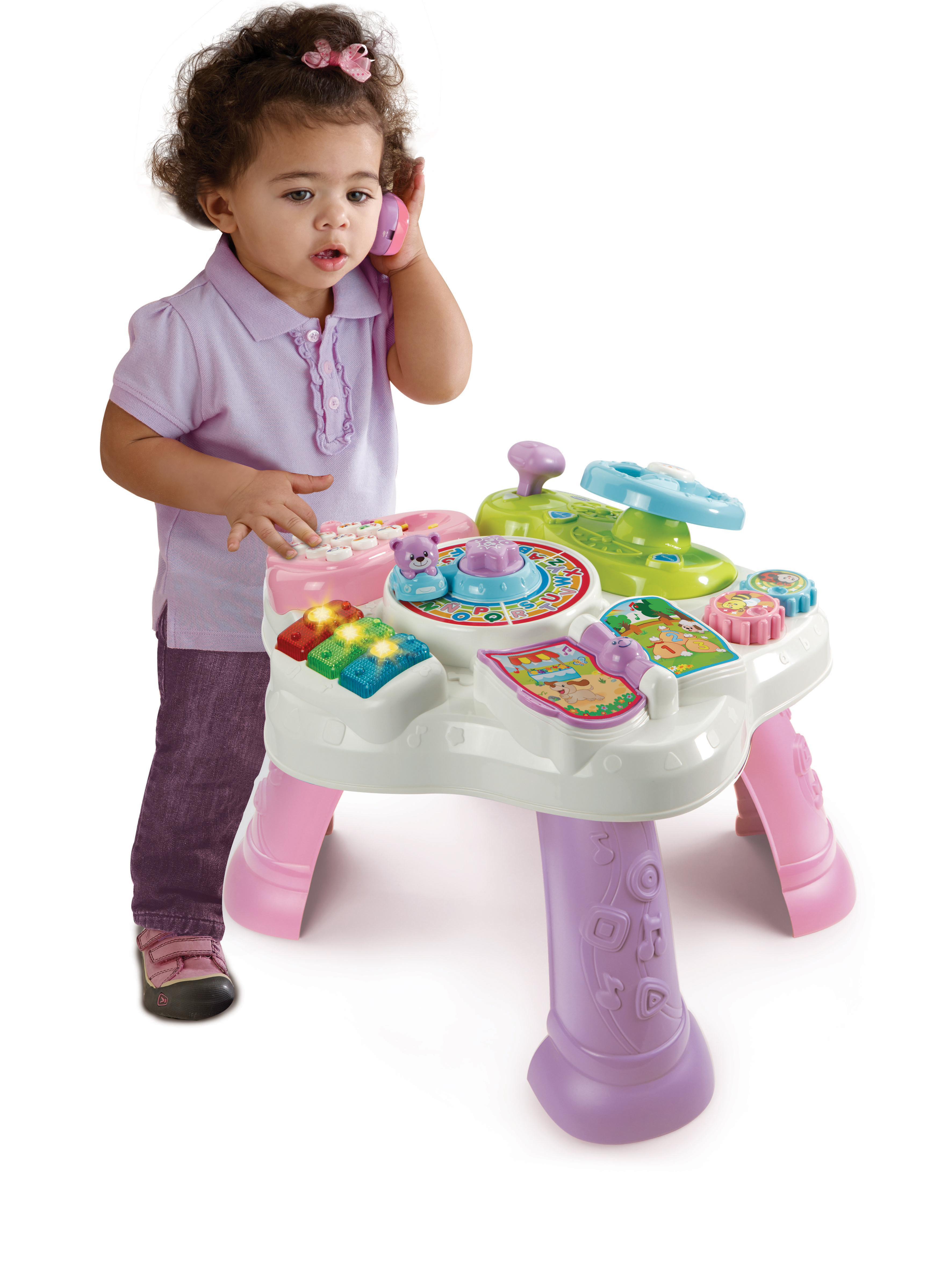 VTECH Abenteuer Spieltisch pink Kleinkindspieltisch, Mehrfarbig