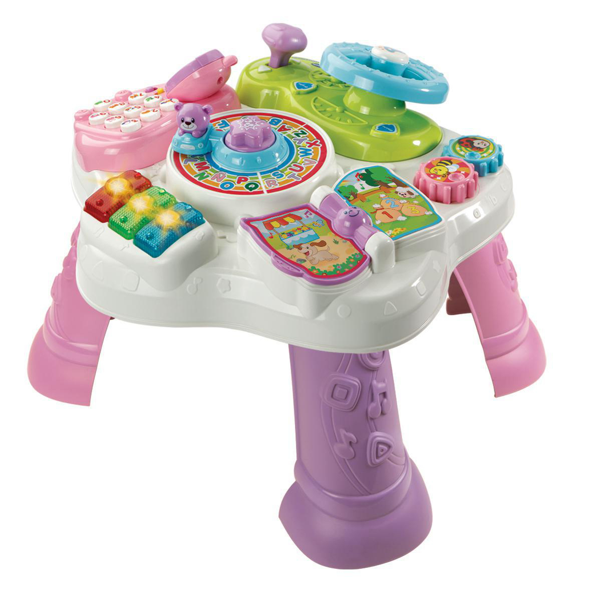 VTECH Abenteuer Spieltisch pink Kleinkindspieltisch, Mehrfarbig