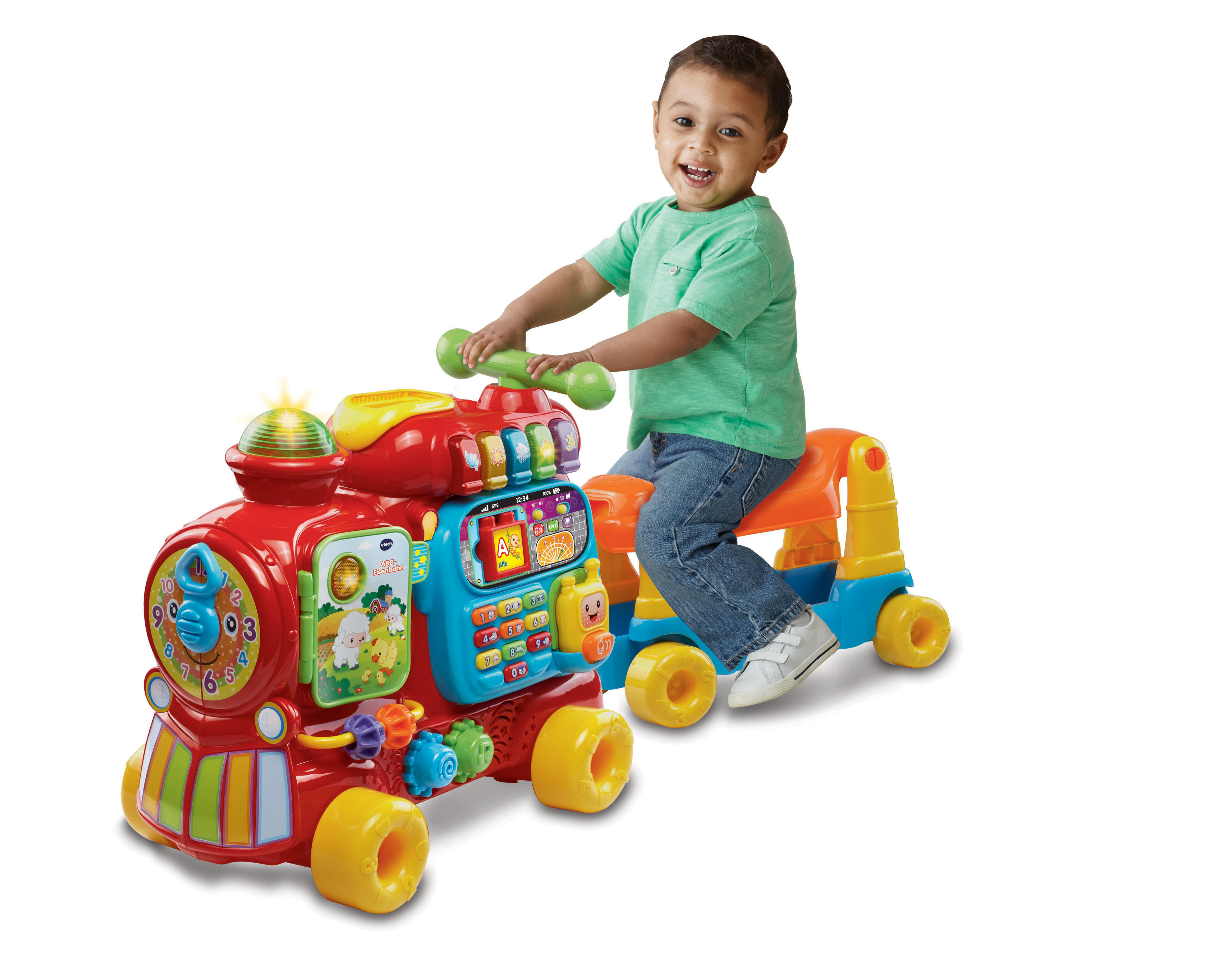 VTECH ABC-Eisenbahn Rutscherfahrzeug, Mehrfarbig