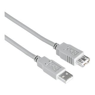 HAMA 00200906 - Câble de rallonge USB, 3 m, Gris