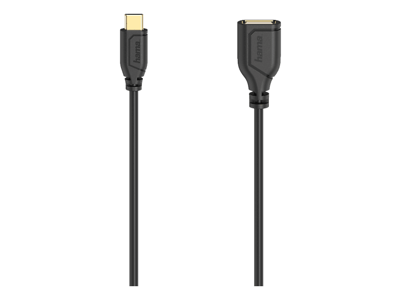 HAMA 00200638 - Kabel USB-A zu USB-C (Schwarz)