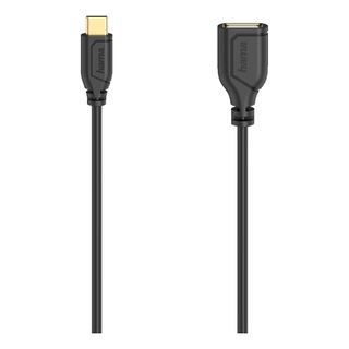HAMA 00200638 - Kabel USB-A zu USB-C (Schwarz)