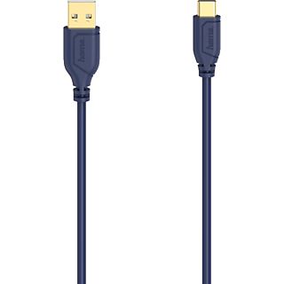 HAMA 00200635 - Kabel USB-A zu USB-C (Blau)