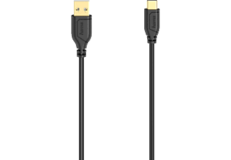 HAMA 00200634 - Kabel USB-A zu USB-C (Schwarz)