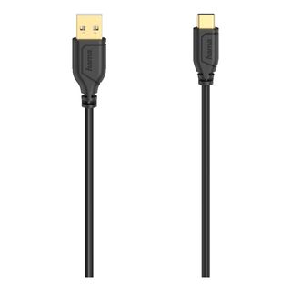 HAMA 00200634 - Câble USB-A vers USB-C (Noir)
