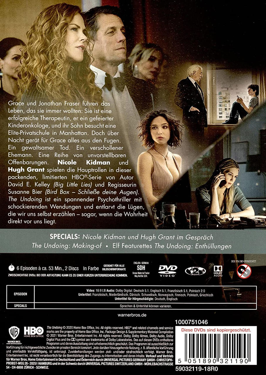 DVD-Cover mit den Schauspielern Nicole Kidman, Hugh Grant und Text auf Deutsch.