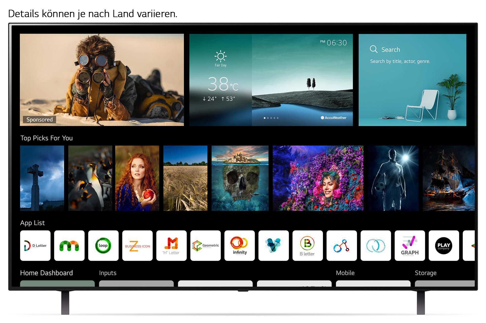 LG OLED77A19LA OLED TV (Flat, 77 Zoll / 195 cm, UHD 4K, SMART TV, webOS 6.0 mit LG ThinQ)