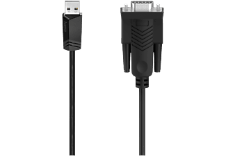 HAMA 00200622 - USB-Seriell-Kabel, 1.5 m, Schwarz