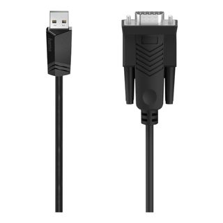 HAMA 00200622 - Câble série USB, 1.5 m, Noir