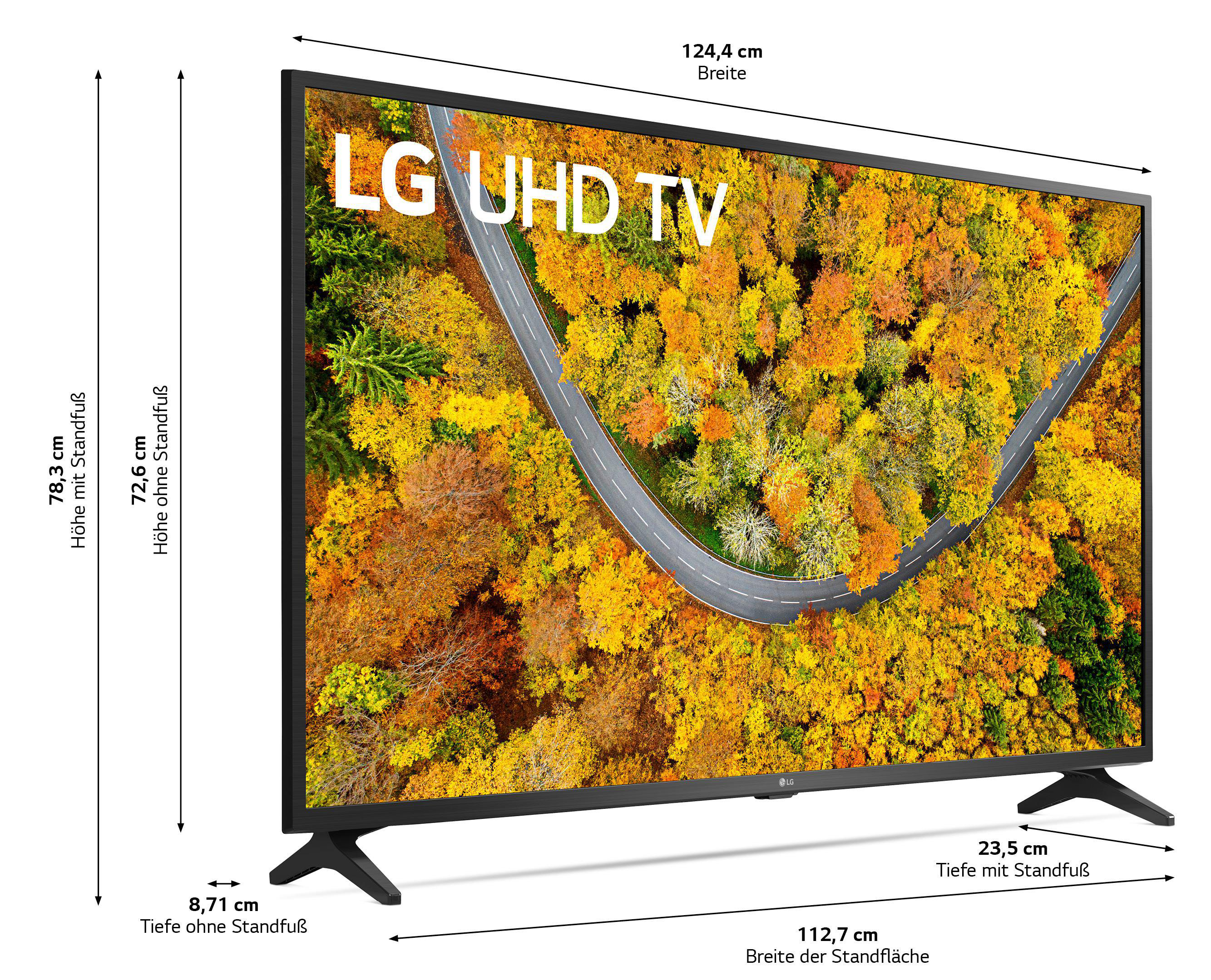 LG 55UP75009LF LCD TV (Flat, 55 Zoll / 139 cm, UHD 4K, SMART TV, webOS 6.0 mit LG ThinQ)