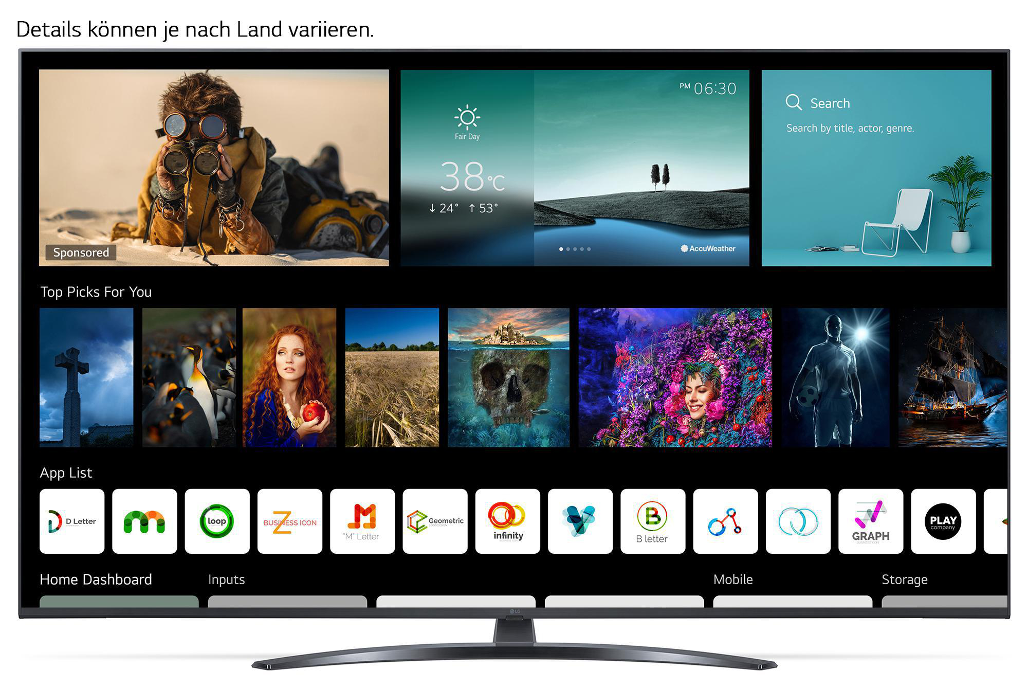 LG 50UP78009LB LCD TV (Flat, 50 Zoll / 126 cm, UHD 4K, SMART TV, webOS 6.0 mit LG ThinQ)
