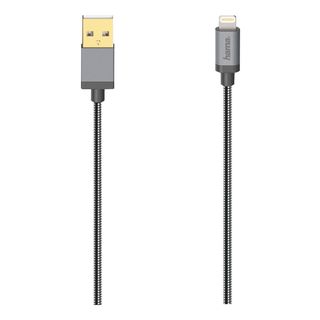 HAMA 00200501 - USB-Kabel, 75 cm, 480 MBit/s, Schwarz/Silber