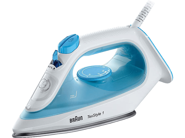 Braun SI 1050 BL TexStyle 1 Dampfbügeleisen (2000 Watt, Blau/Weiß)