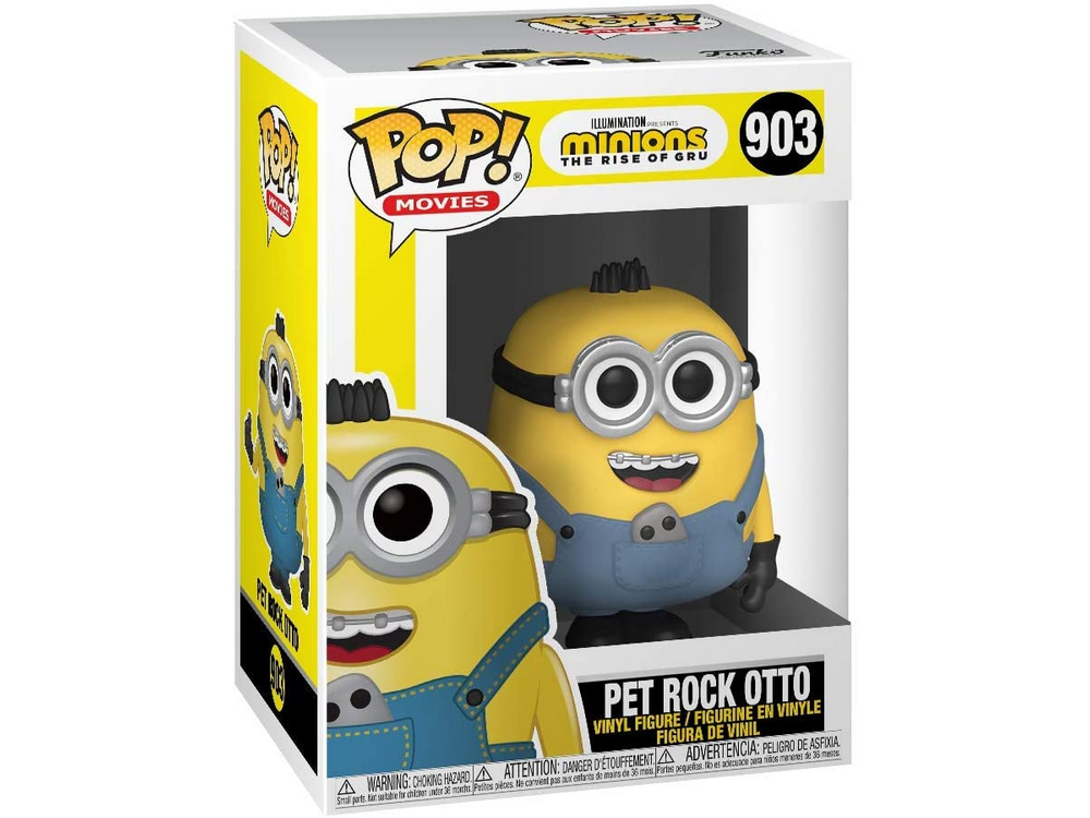 Figura Funko Pop! - Pet Rock Otto, Minions 2, 10 cm, Vinilo, Amarillo