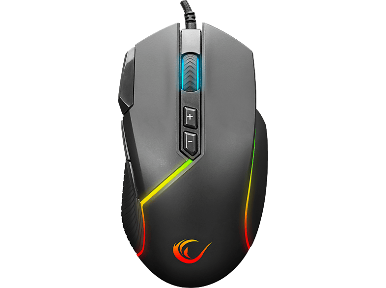 RAMPAGE SMX-G39 COMFORT Usb 8 Makro + Extra Atış Tuşlu 7200dpi RGB Ledli Gaming Oyuncu Mouse Siyah