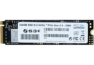 SSD INTERNO S3+ 240GB SSD M.2 NVMe™ PCIe 