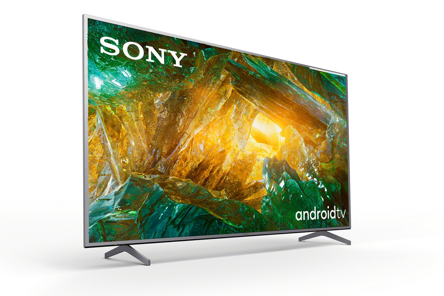 TV LED 55" - Sony KE55XH8077SAEP, UHD 4K, HDR, X1, SmartTV (AndroidTV), Asistente de Google, Triluminos, Plata