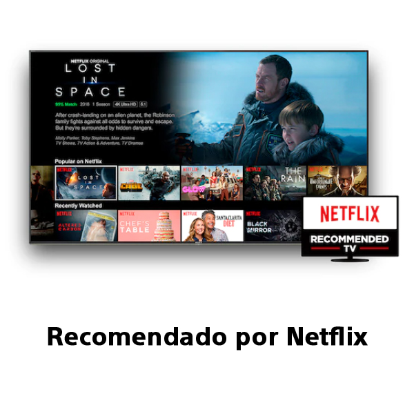 TV LED 55" - Sony KE55XH8077SAEP, UHD 4K, HDR, X1, SmartTV (AndroidTV), Asistente de Google, Triluminos, Plata