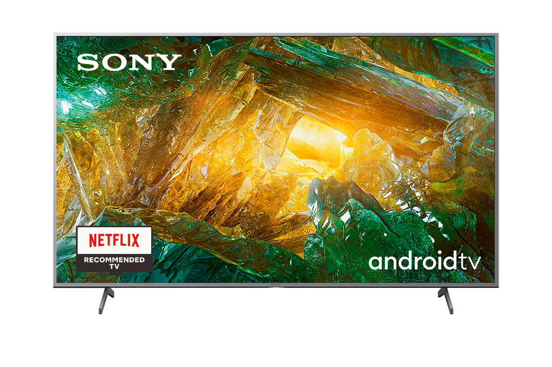 TV LED 55" - Sony KE55XH8077SAEP, UHD 4K, HDR, X1, SmartTV (AndroidTV), Asistente de Google, Triluminos, Plata