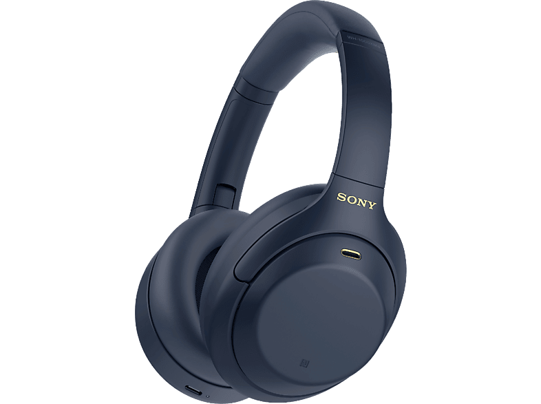 Auriculares inalámbricos - Sony WH-1000XM4L, Cancelación ruido (Noise Cancelling), 30h, Hi-Res, Carga Rápida, Con Asistente, Bluetooth, Diadema, Azul