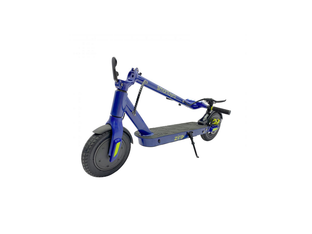 Patinete eléctrico - SmartGyro Ziro Blue, 500 W, 3 velocidades, 8800 mAh, 25 km/h, Azul