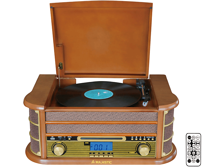 Acquista Lettore musicale Giradischi portatile con altoparlanti Giradischi  fonografico vintage Giradischi audio stereo Registrazione 33/45/78 giri/min