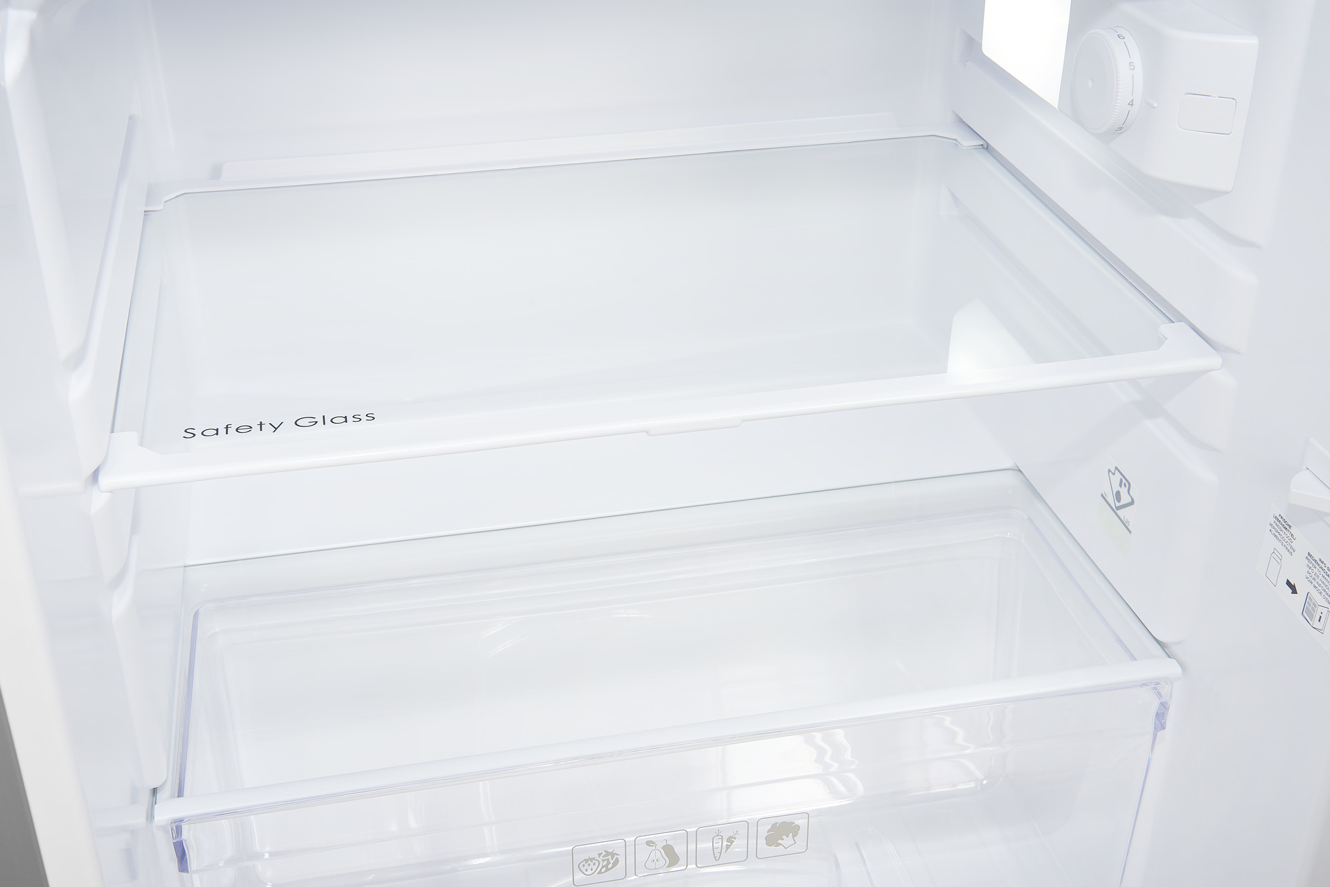 EXQUISIT KS16-4-HE-040D Kühlschrank (109 l, D, 855 mm hoch, Inoxlook)
