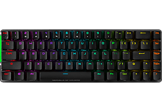 ASUS ROG Falchion (CH) - Gaming-Tastatur , Kabellos / kabelgebunden, QWERTZ, Tenkeyless (TKL), Mechanisch, Cherry MX Red, Schwarz