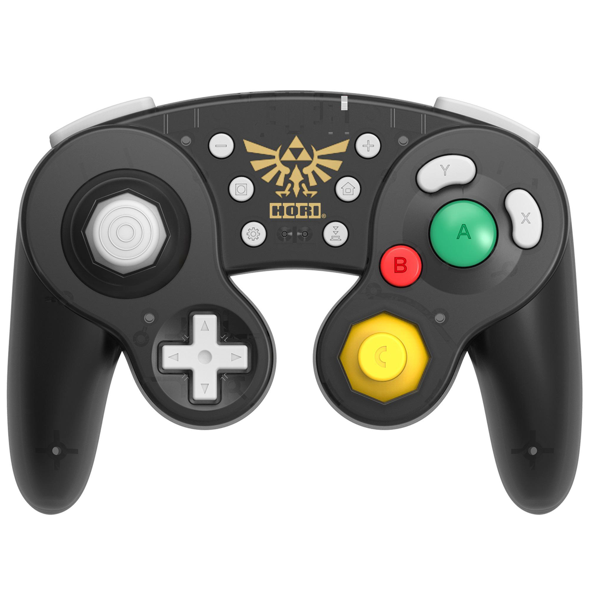 HORI Wireless Battle Pad (Gamecube) - Zelda, Controller, Schwarz