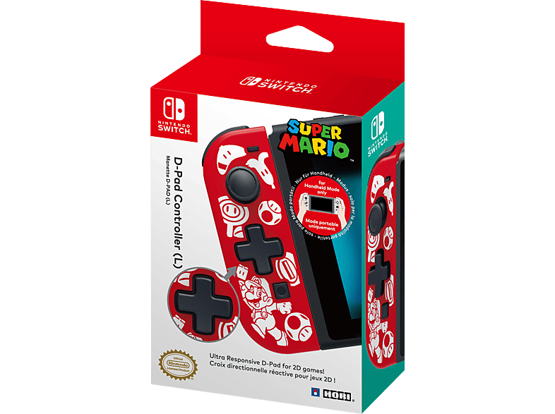 HORI D-Pad | Rot Mario Nintendo Controller - für MediaMarkt Super Nintendo Switch Controller Switch