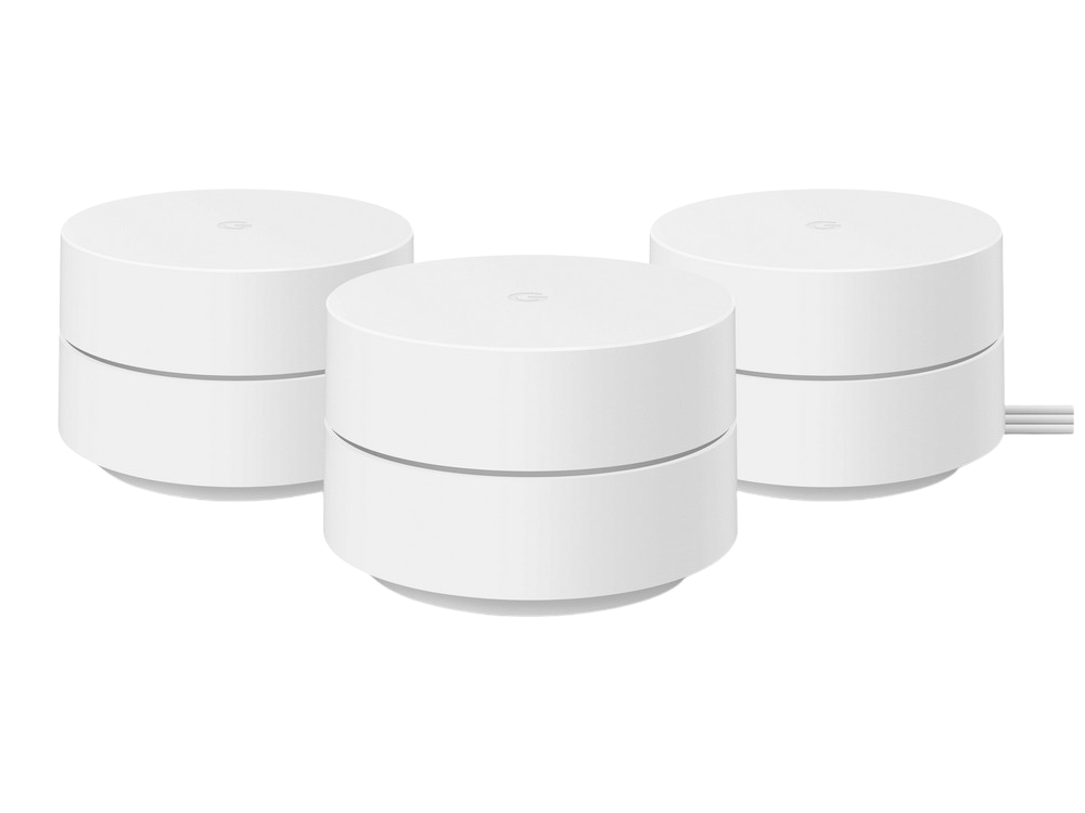 Google Wifi Router de malla 3 pack que funciona cobertura hasta 85m² por punto mesh 2021 bluetooth 1.2 gbps ac1200 15w