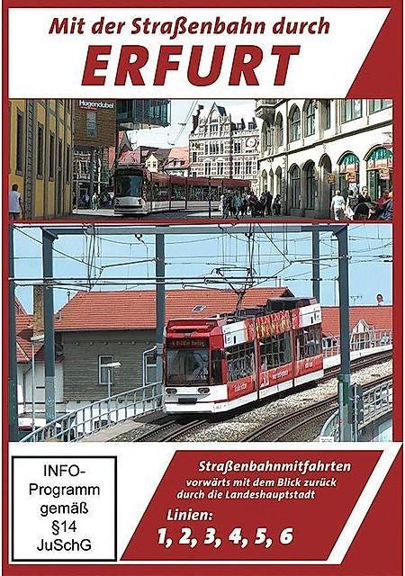 1, 5, DVD Erfurt Erfurt- 2, Straßenbahn - - Linien 3, 6 4, durch der Mit Straßenbahnmitfahrten