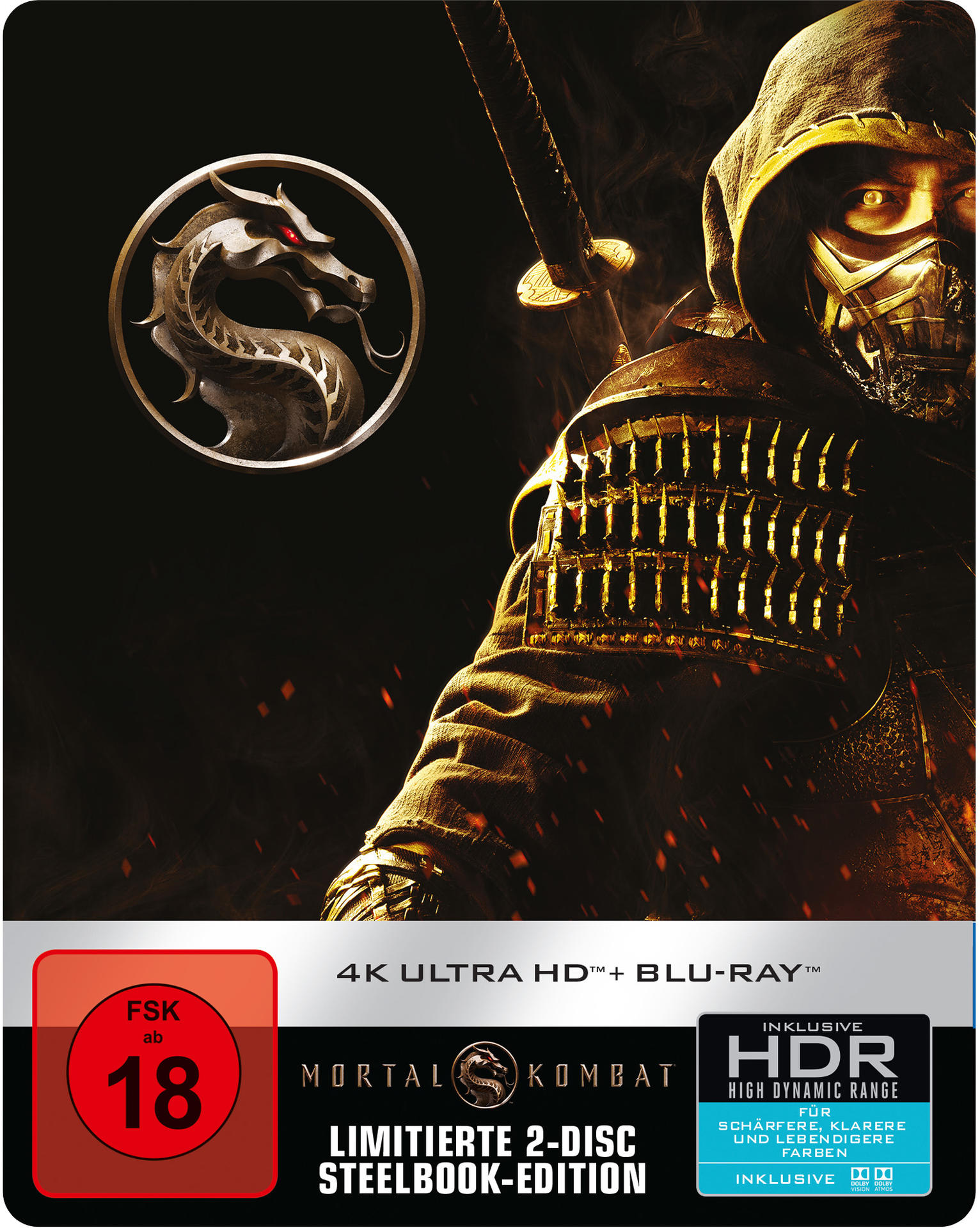 Mortal Kombat (Steelbook) 4K Ultra HD Blu-ray + Blu-ray