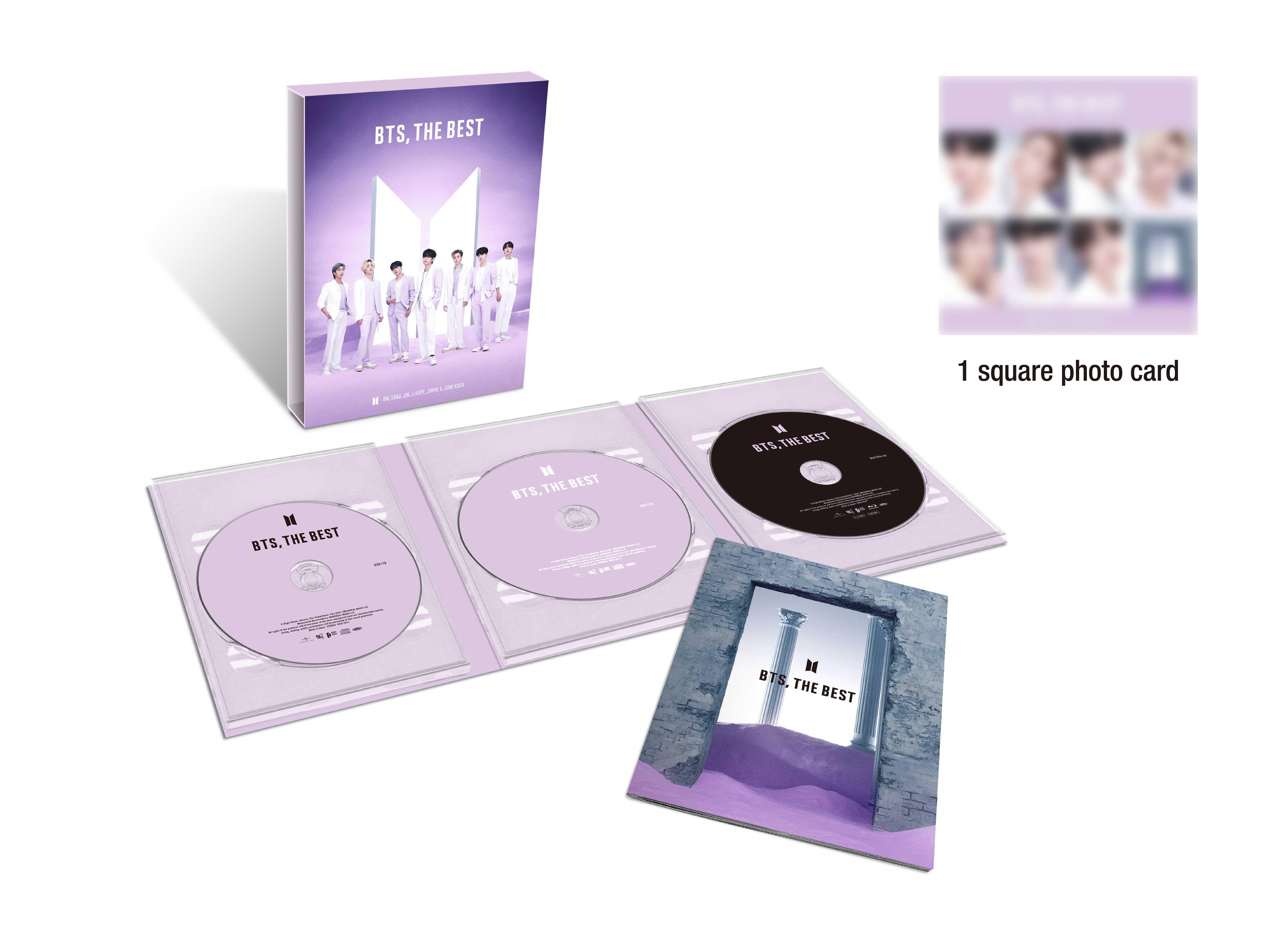 BTS, das Best-Album-Set, mit CDs, Fotokarten und einem Booklet.