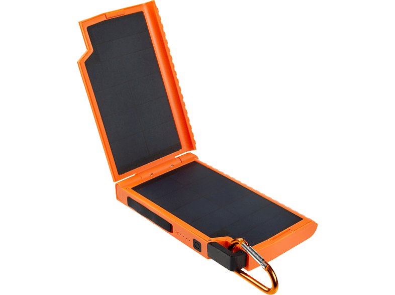 XTORM Outdoor Super Solar-Powerbank 10.000 mAh mit LED-Taschenlampe; Solar Charger