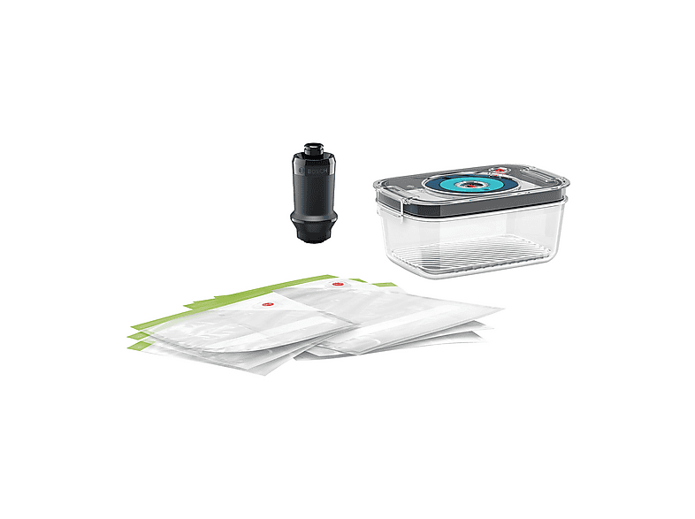 Set Sottovuoto BOSCH MSZV6FS1, Compatibile con Frullatori a Immersione ErgoMixx, Contenitore Incluso, Lavabile in Lavastoviglie