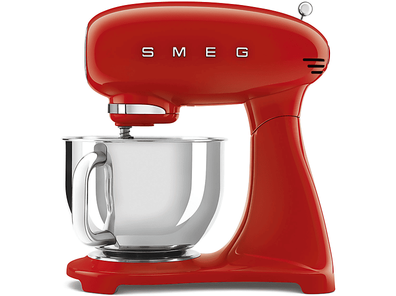 Smeg Smf03Rdeu Impastatrice Planetaria, 800 W, capacità ciotola 4,8 l, Rosso