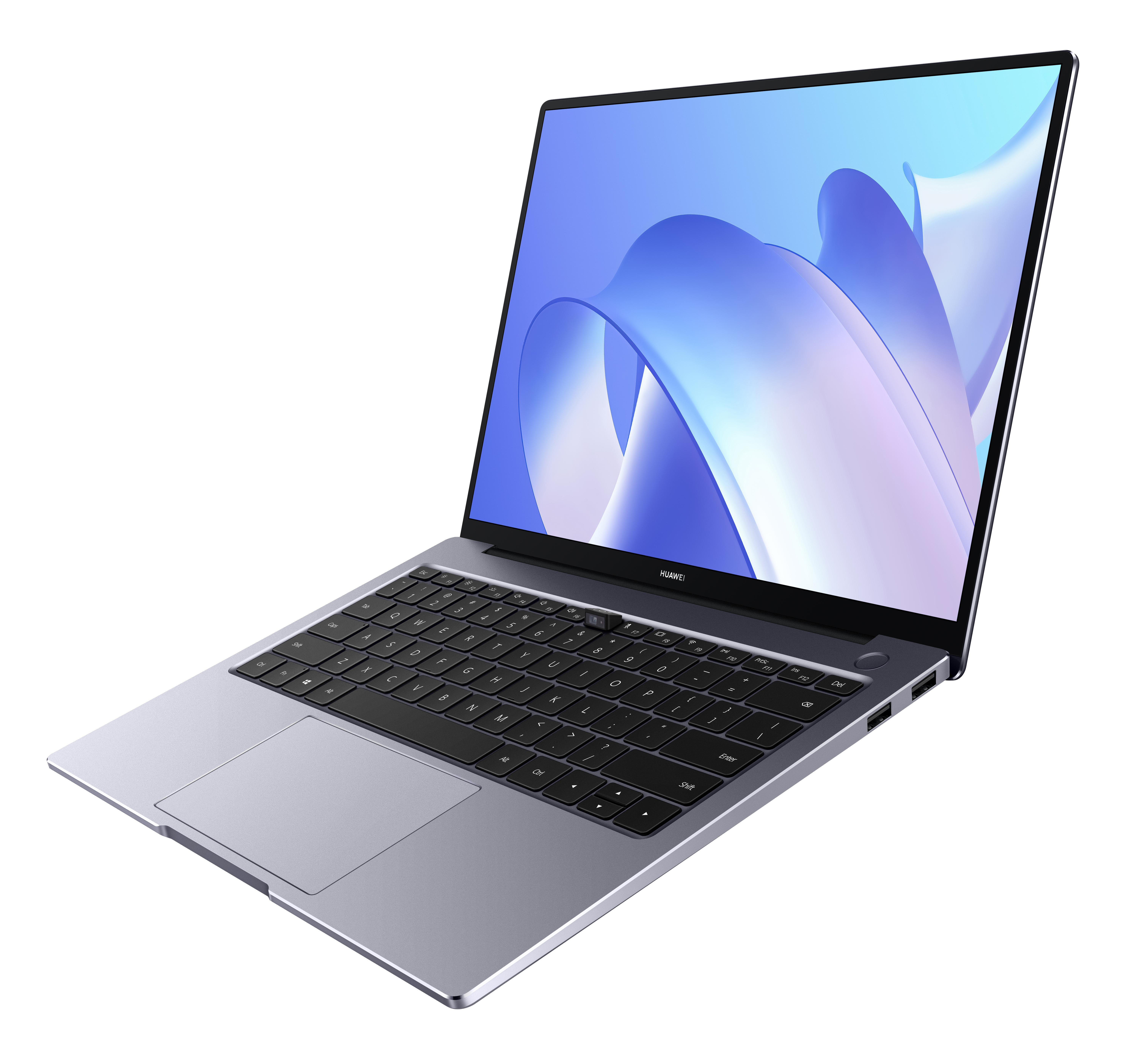 MATEBOOK Core™ GB Notebook 14 Gray SSD, Intel® 16 Zoll Graphics, Space 14, Intel® 512 Display, RAM, mit Home, GB Iris® Xe HUAWEI Windows 10 i7 Prozessor,