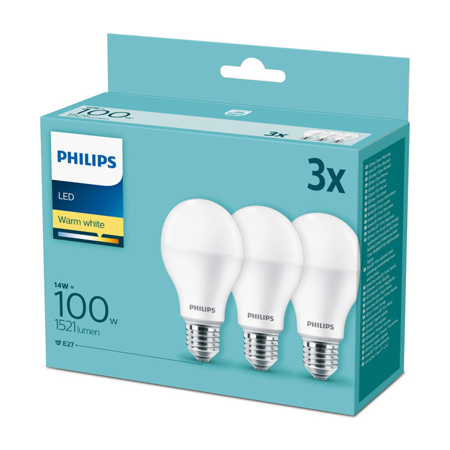 Lampadina LED Philips 3xGoccia 100W luce calda