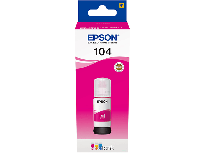 Flacone di inchiostro Epson Ecotank 104 Magenta
