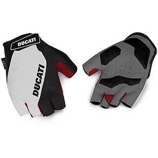 GUANTINI DUCATI GEL-PADDED GLOVES WHITE