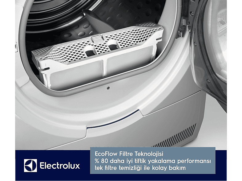 ELECTROLUX EW7H458ST A++ Enerji Verimlilik Sınıfı 8Kg Isı Pompalı Kurutma Makinesi Beyaz_2